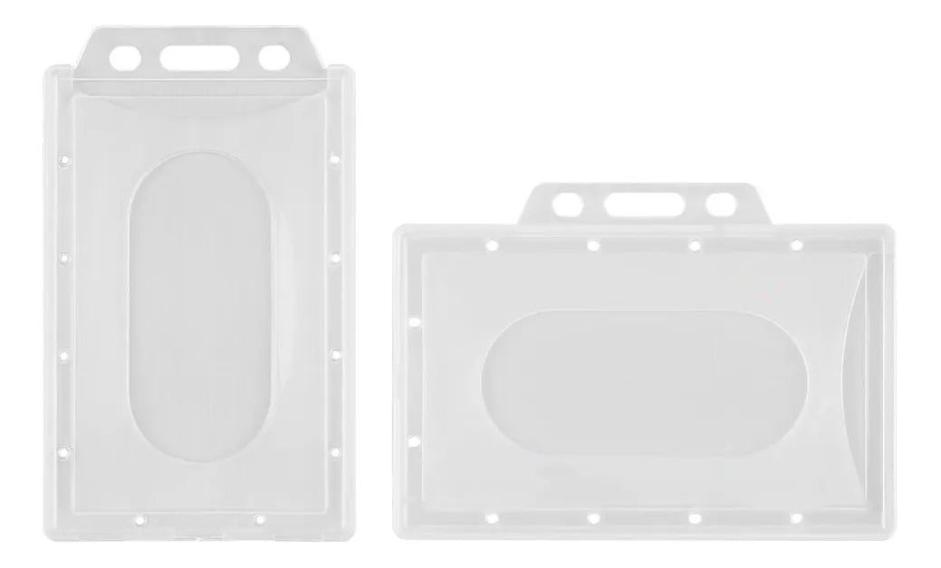 20 Porta Credencial Plástico Transparente Rigido