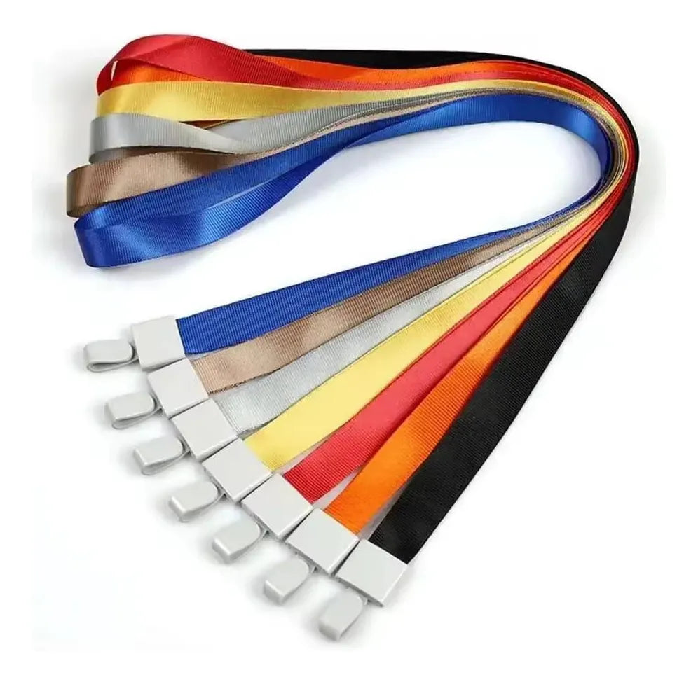 Pack 50 Lanyard 2cm Gancho Plástico